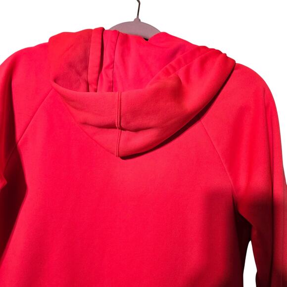 Under Armour Full Zip Hoodie‎ Women's M Red Fitted UA Logo Athleisure Activewear - Picture 7 of 16